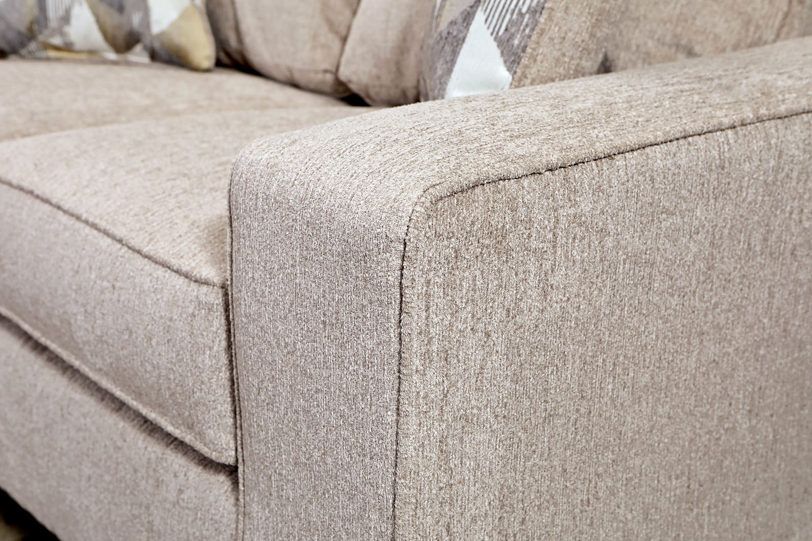 West action Beige Sofa & Loveseat