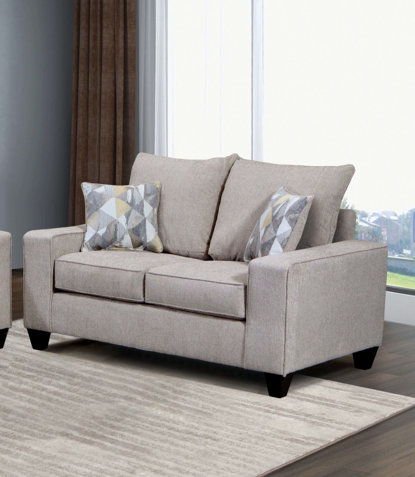 West action Beige Sofa & Loveseat
