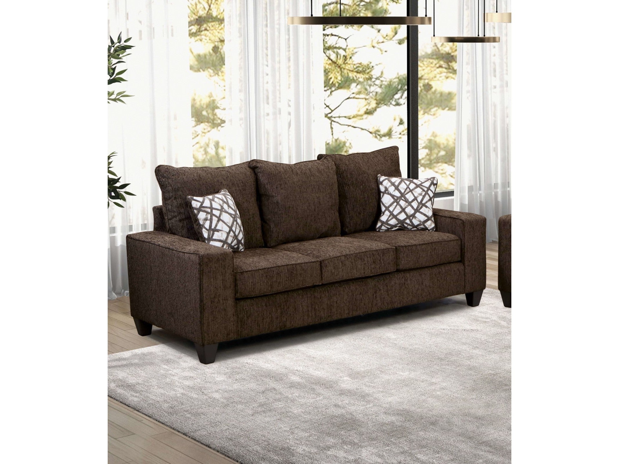 West action Chocolate Sofa