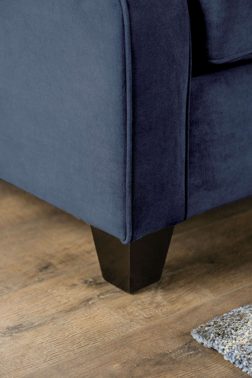 West brompton Navy/Yellow Sofa & Loveseat