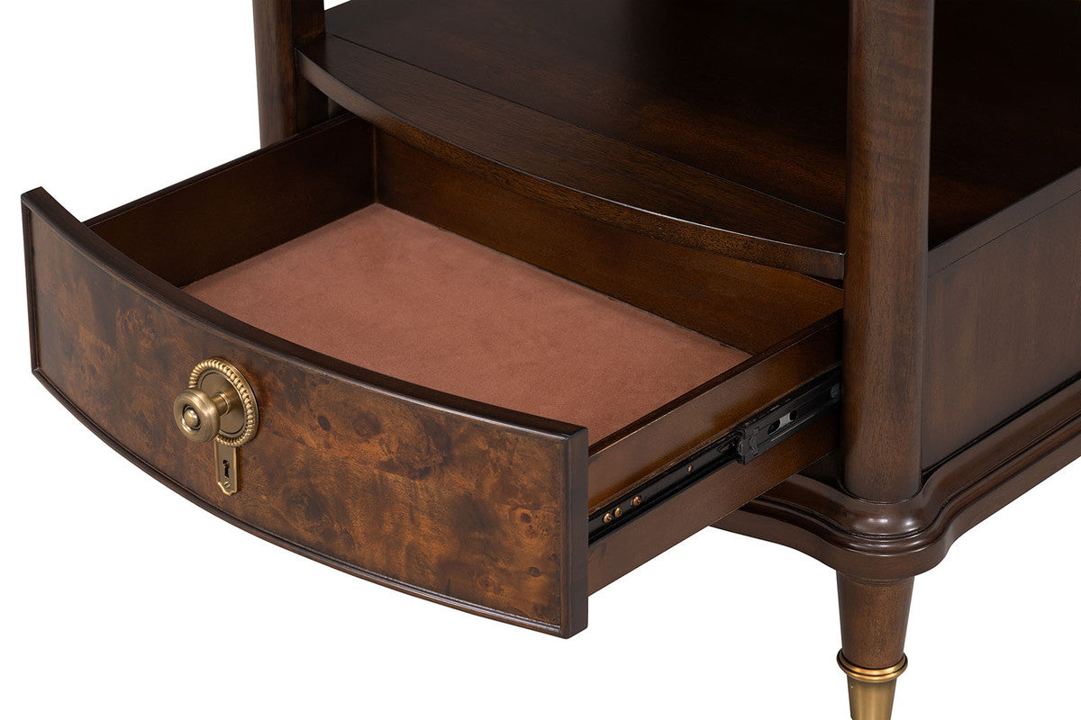 Westerham Dark Cherry End Table w/ LED