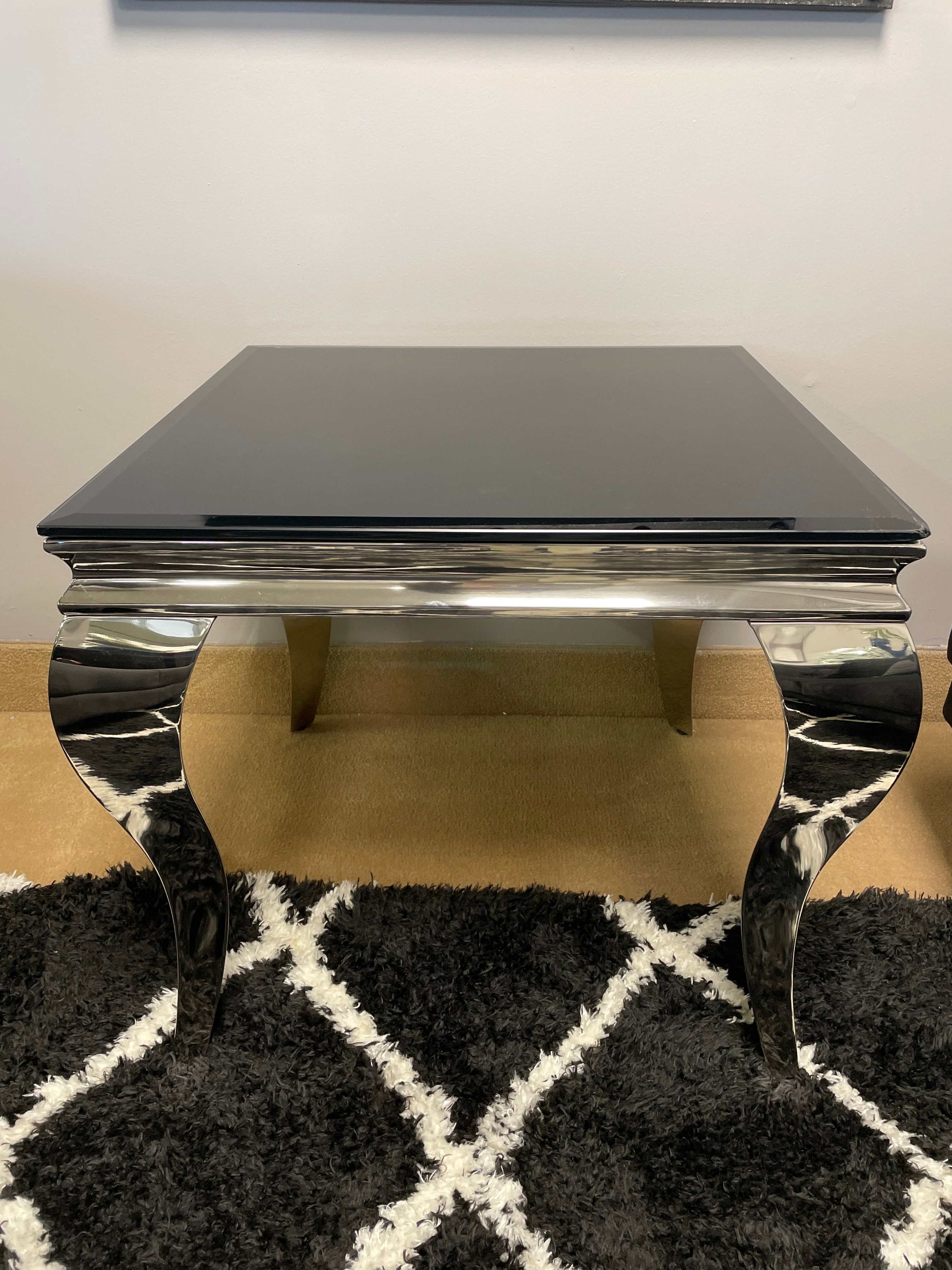 Wetzikon Black & Silver End Table