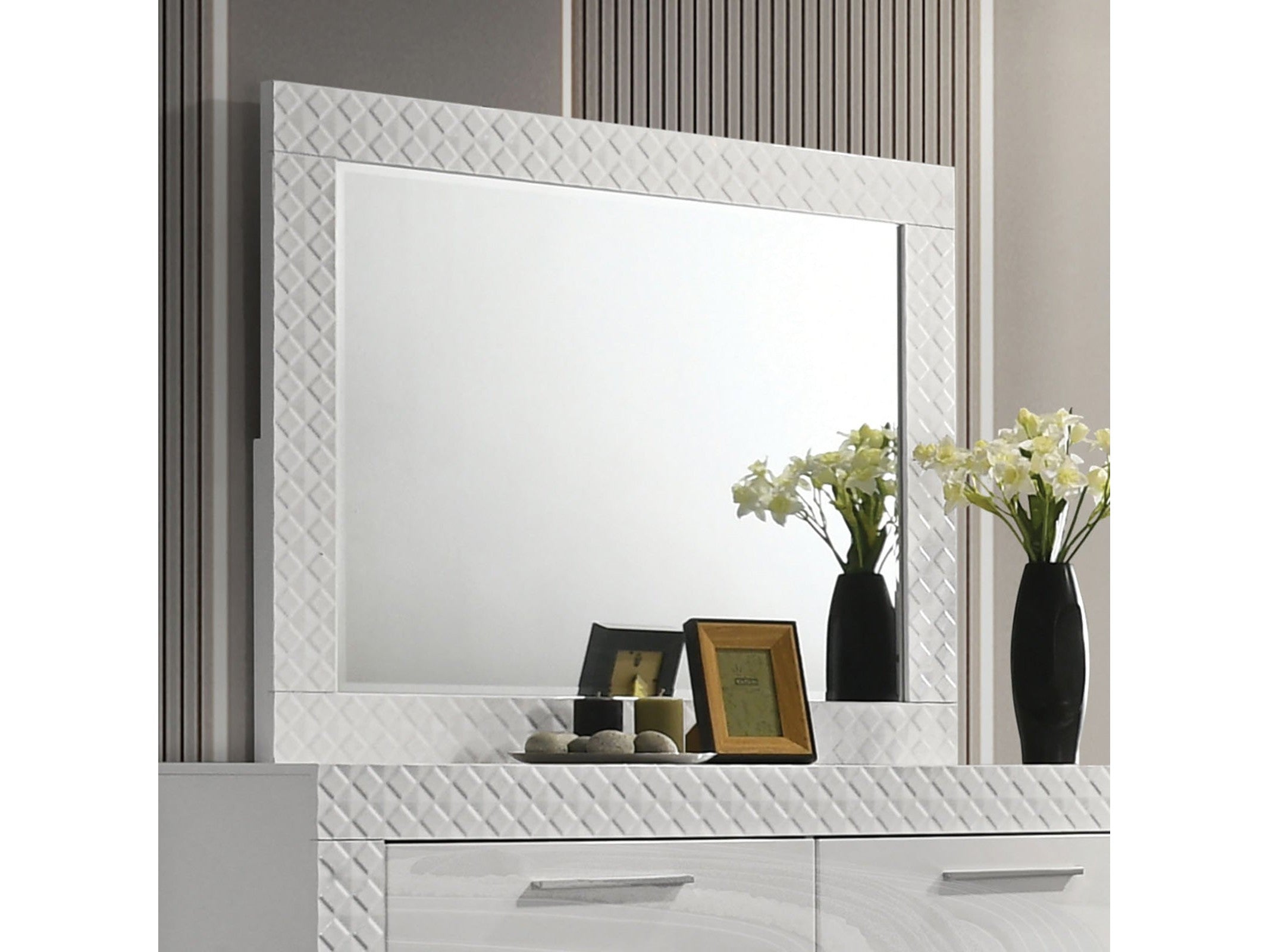 Whitby White Mirror