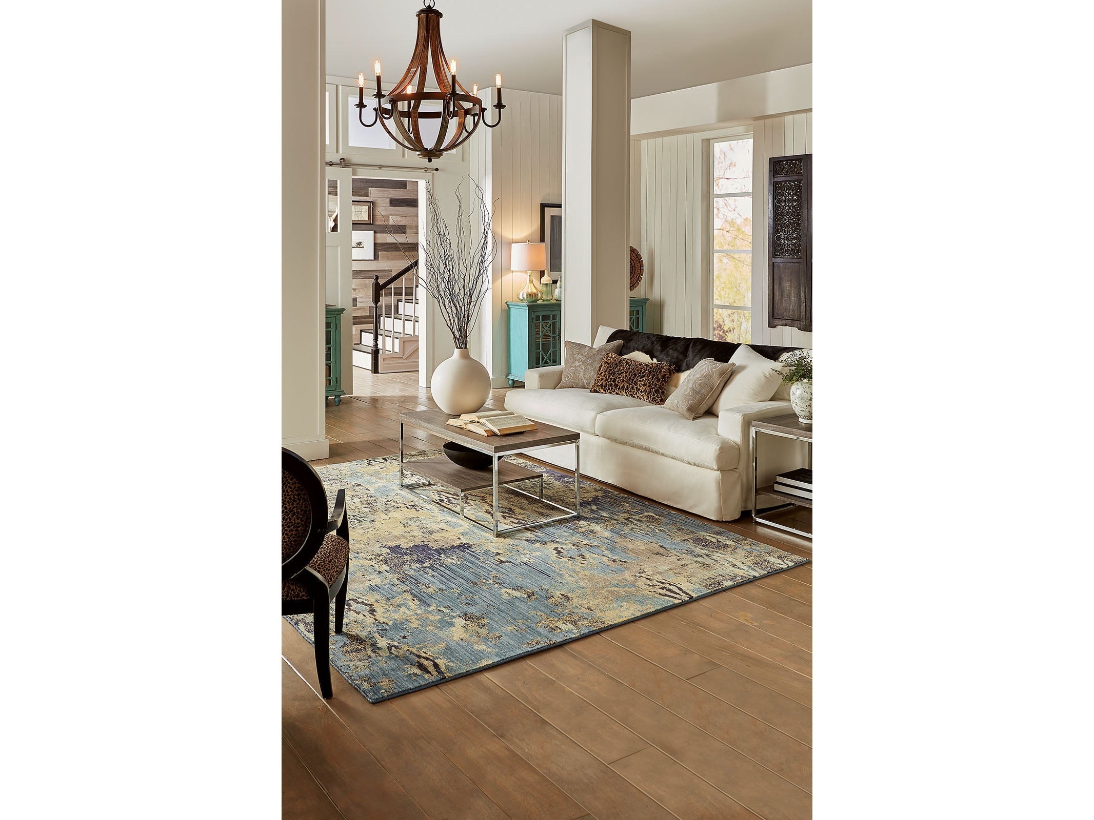 Wilhelm Indigo Breach 5'3 X 7'6" Area Rug