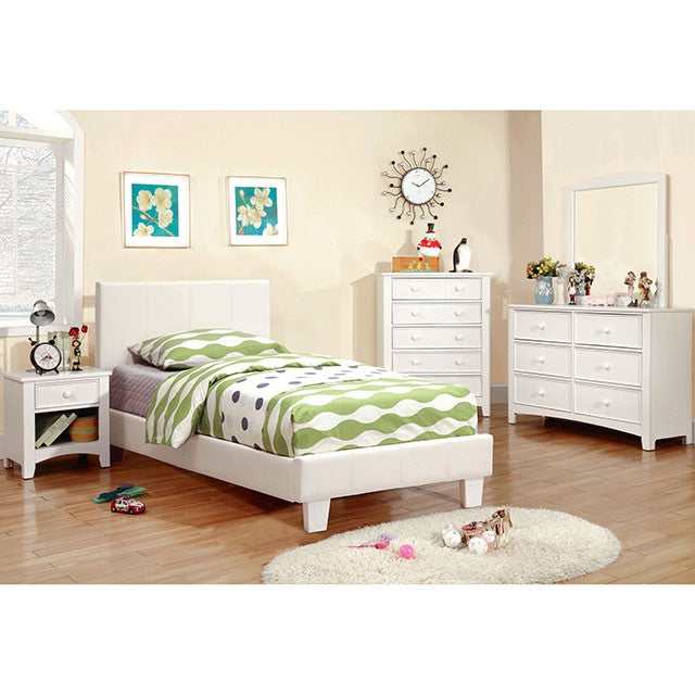 Winn park White Twin Bed