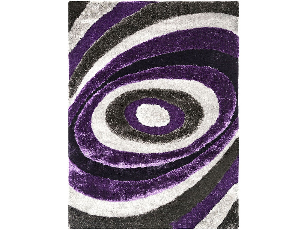 Winnipeg Gray/Purple 5' X 8' Area Rug