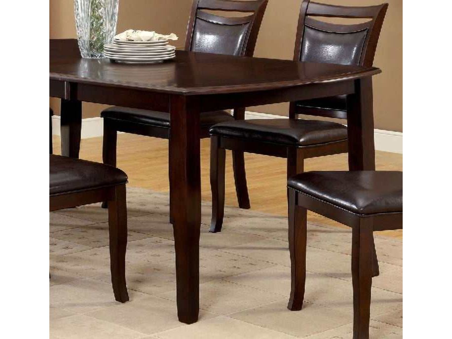 Woodside Dark Cherry & Espresso Dining Table