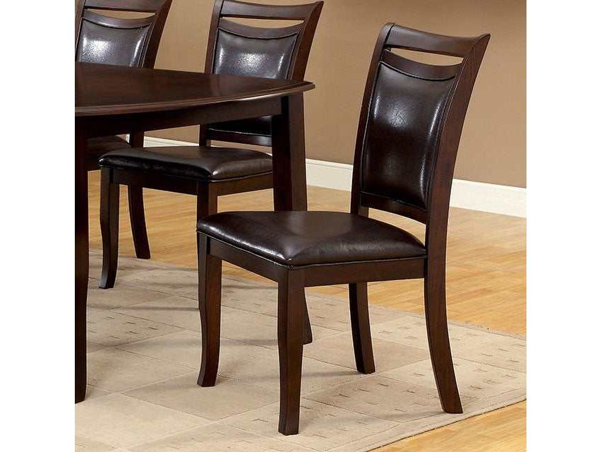 Woodside Dark Cherry/Espresso Side Chair (Set of 2)
