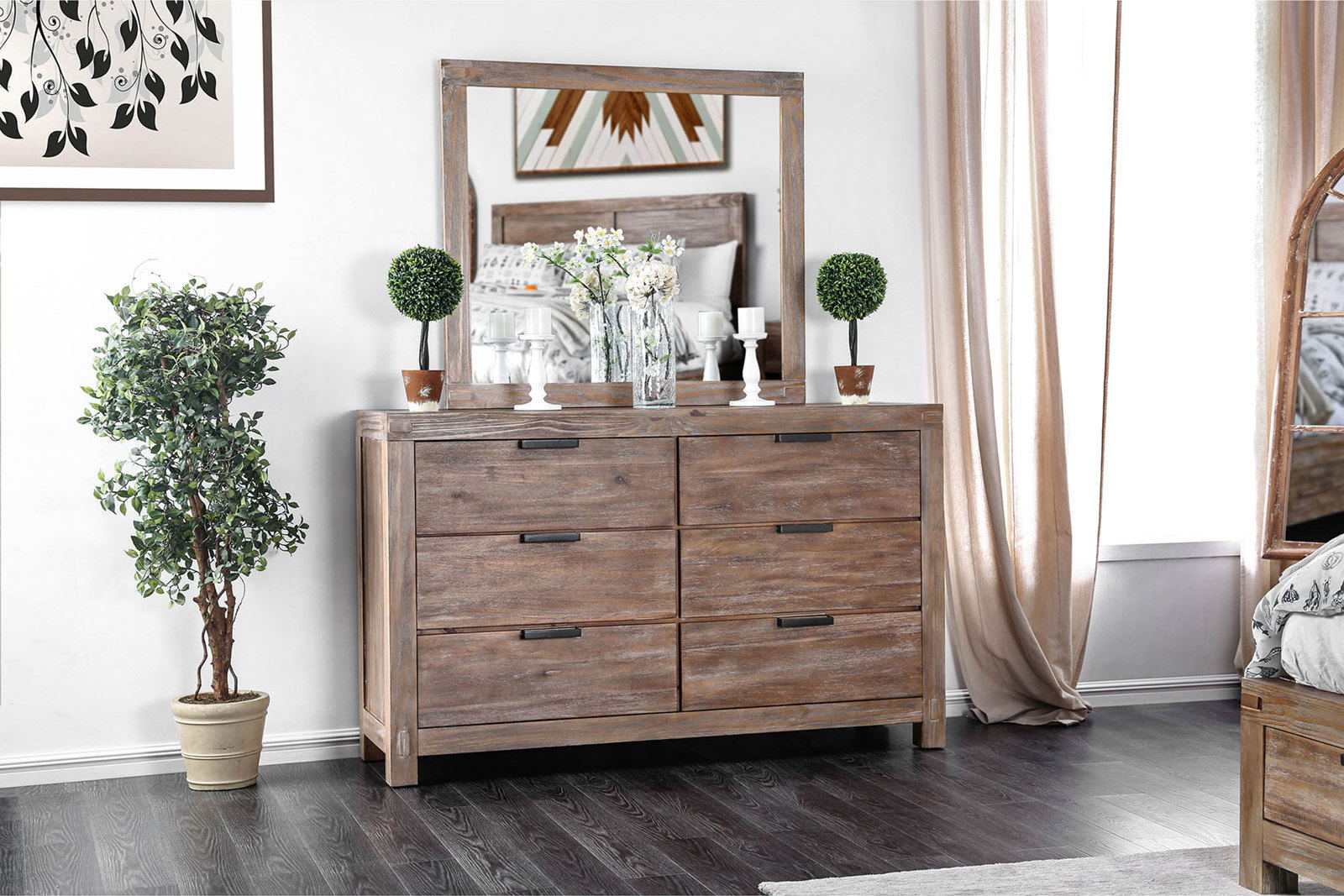 Wynton Weathered Light Oak Dresser