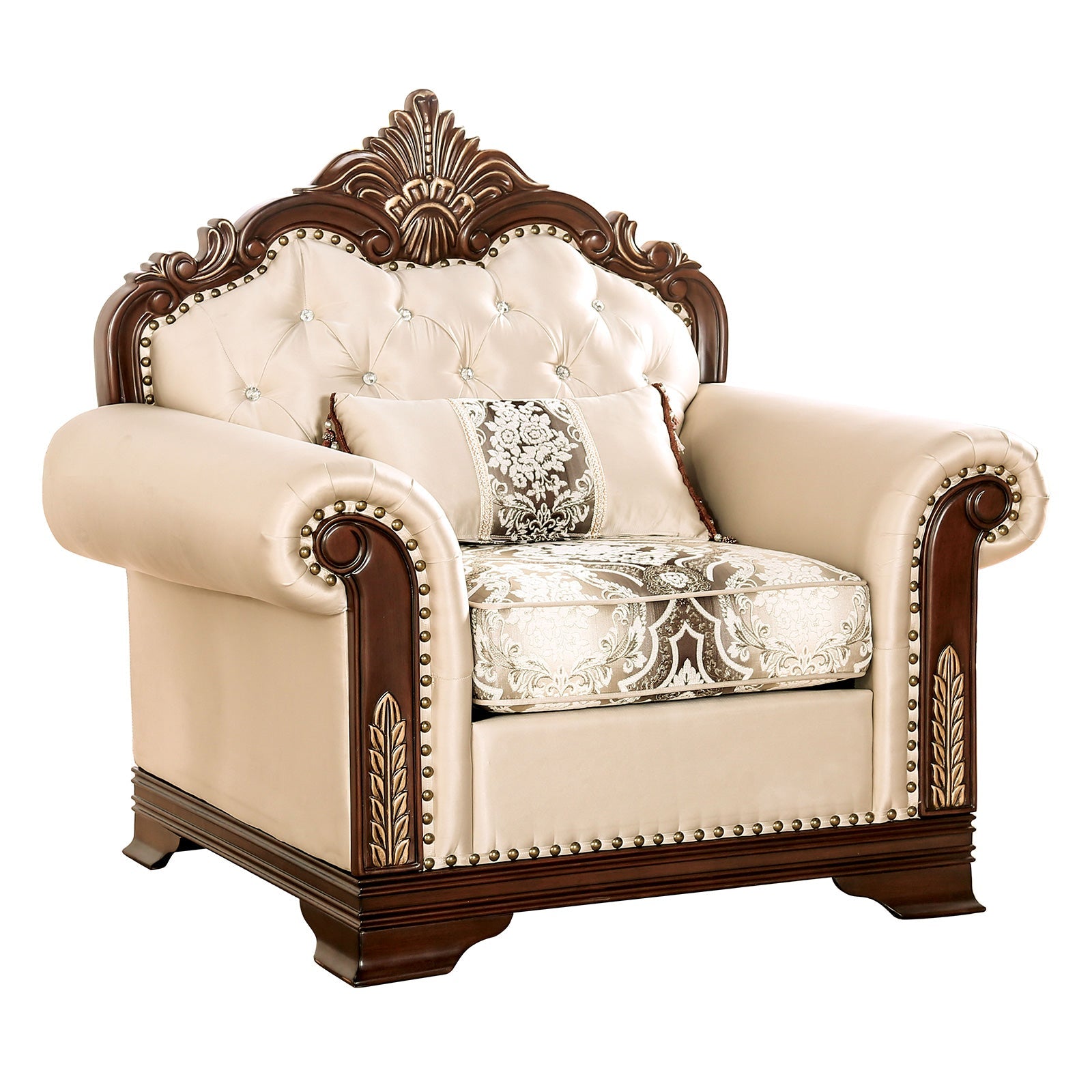 Yucatan Dark Cherry/Beige Chair