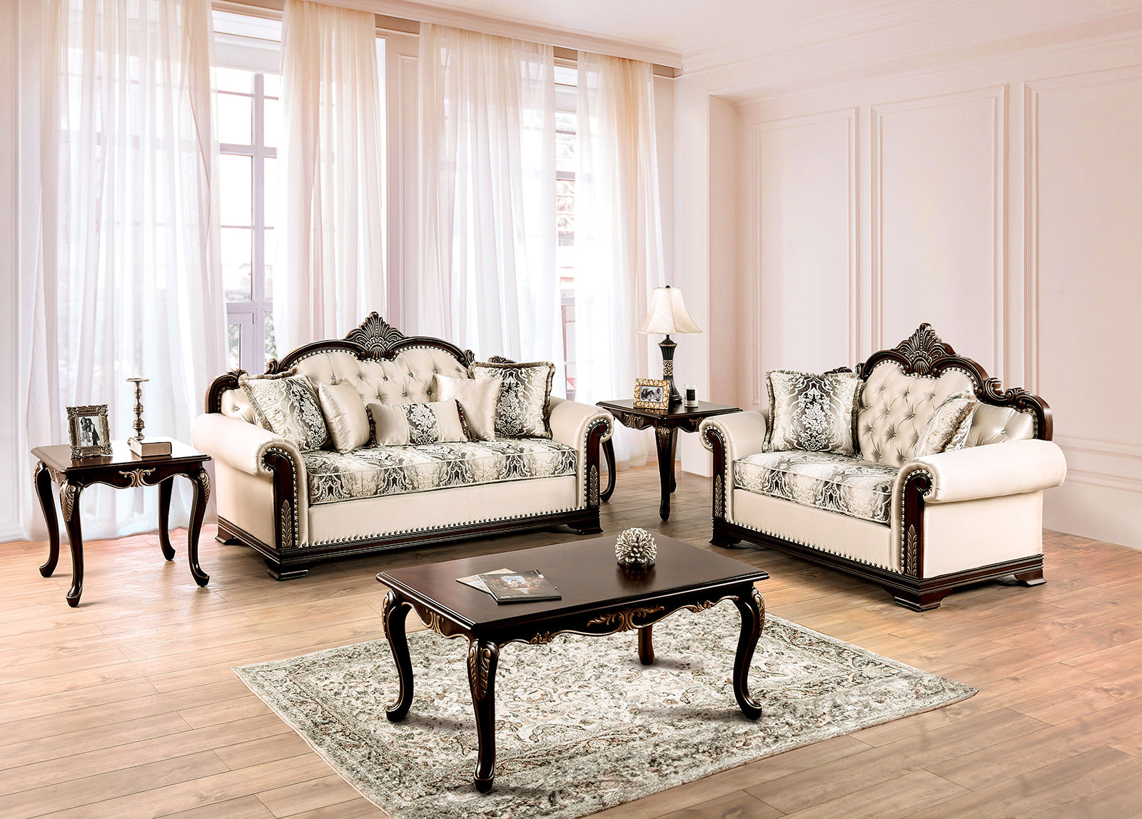 Yucatan Dark Cherry/Beige Loveseat