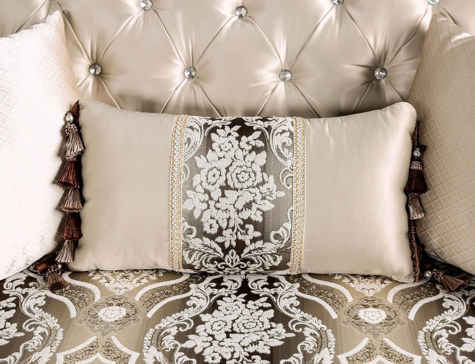 Yucatan Dark Cherry/Beige Sofa & Loveseat