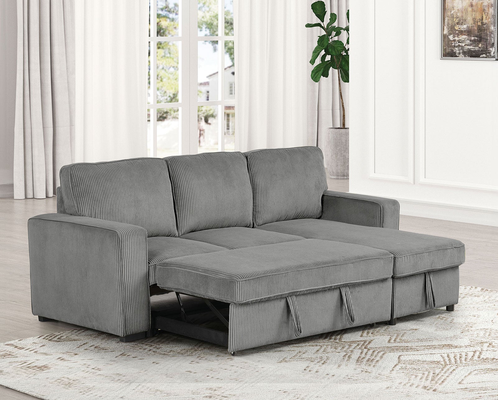 Yves Dark Gray Sectional