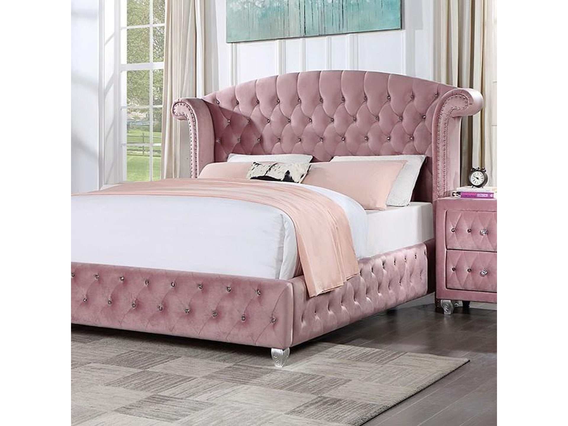 Zohar Pink Full Bed
