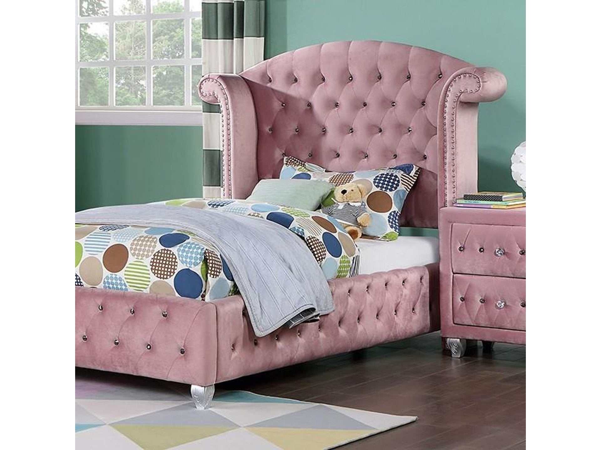 Zohar Pink Twin Bed