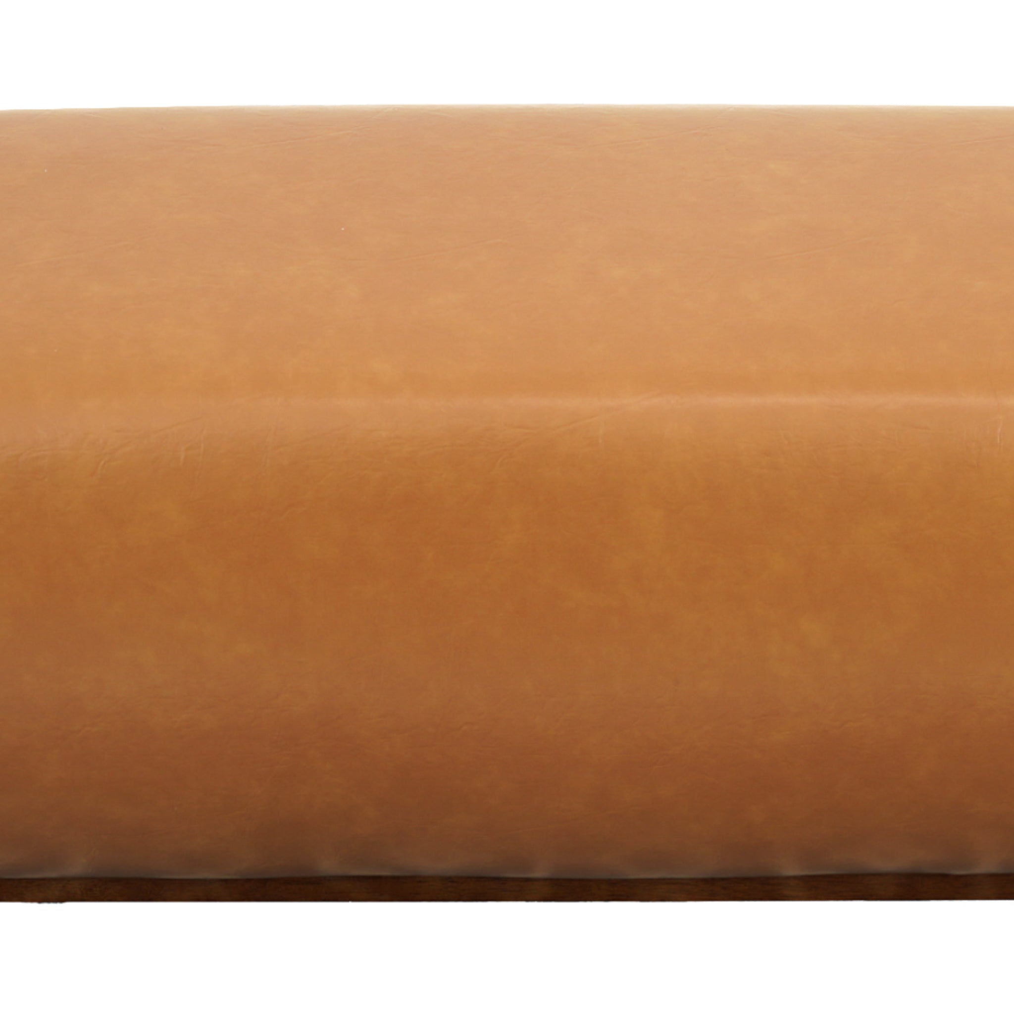 Kelvin Vegan Tan Leather Bench