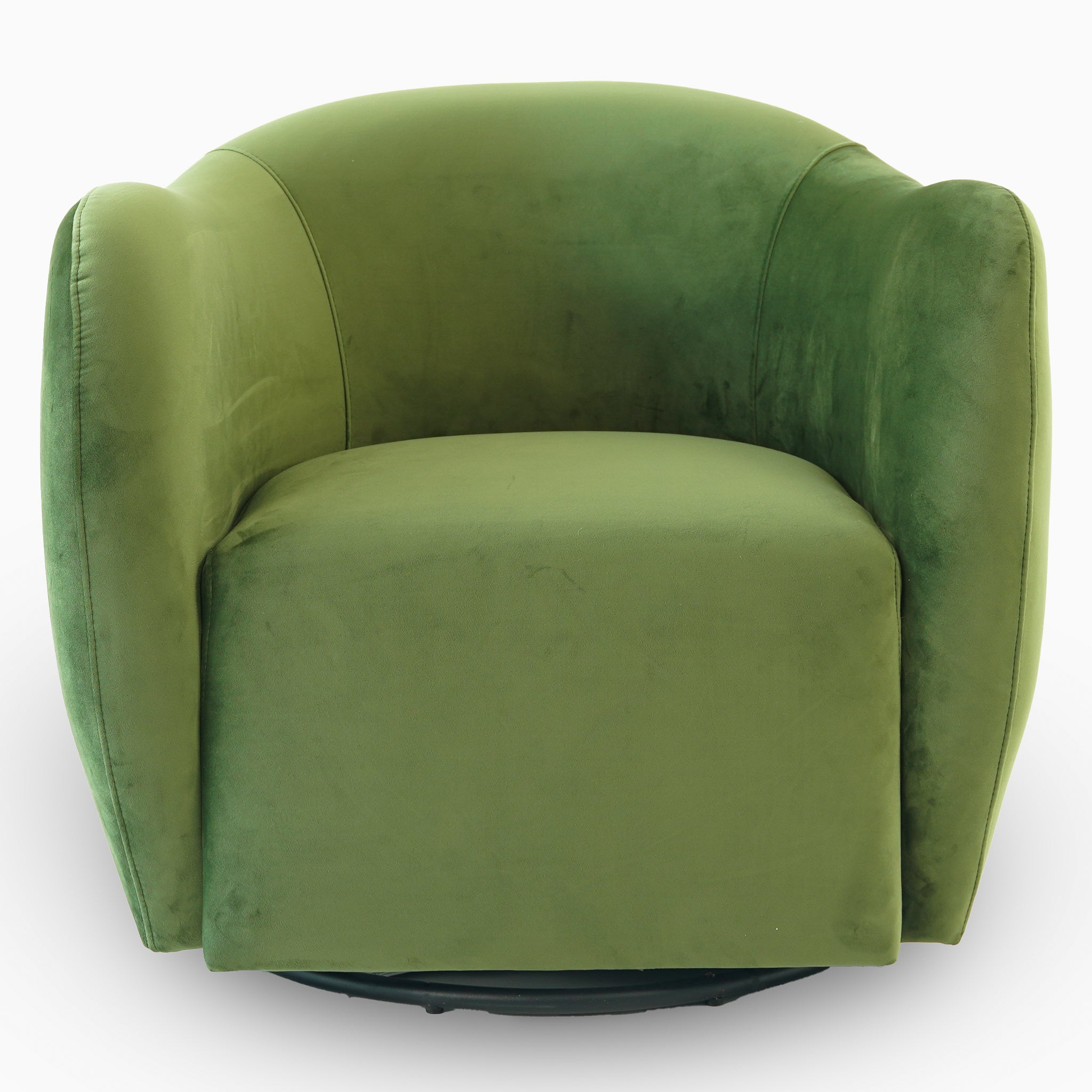 Renee Swivel Chair - Green Velvet