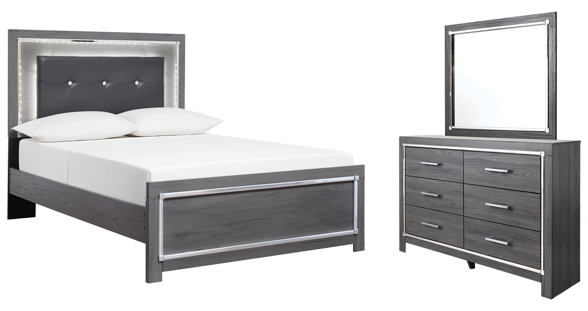 Lodanna Grey Panel Bedroom Set