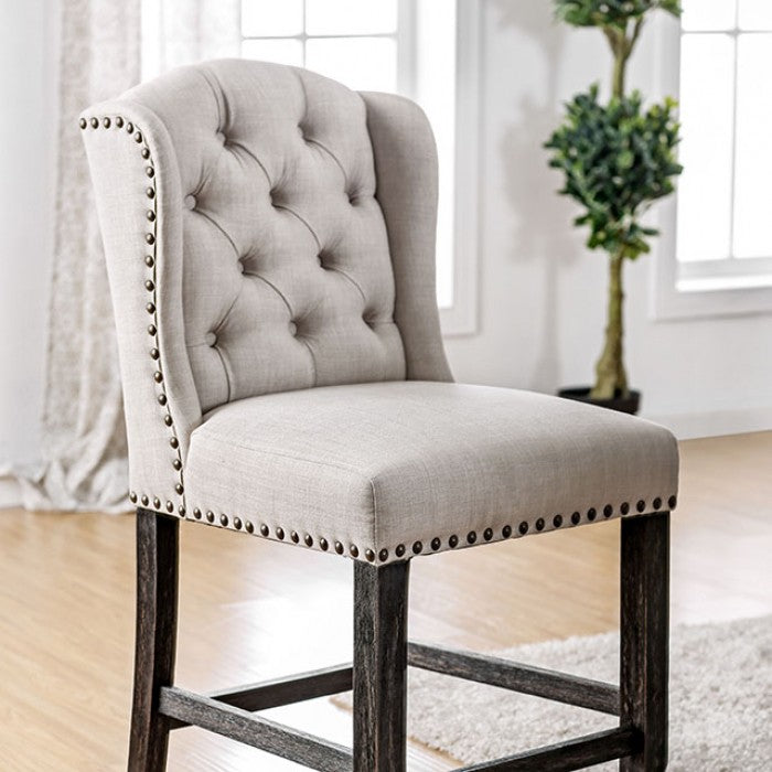 Sania Counter Ht. Wingback Chair (2/Box) 