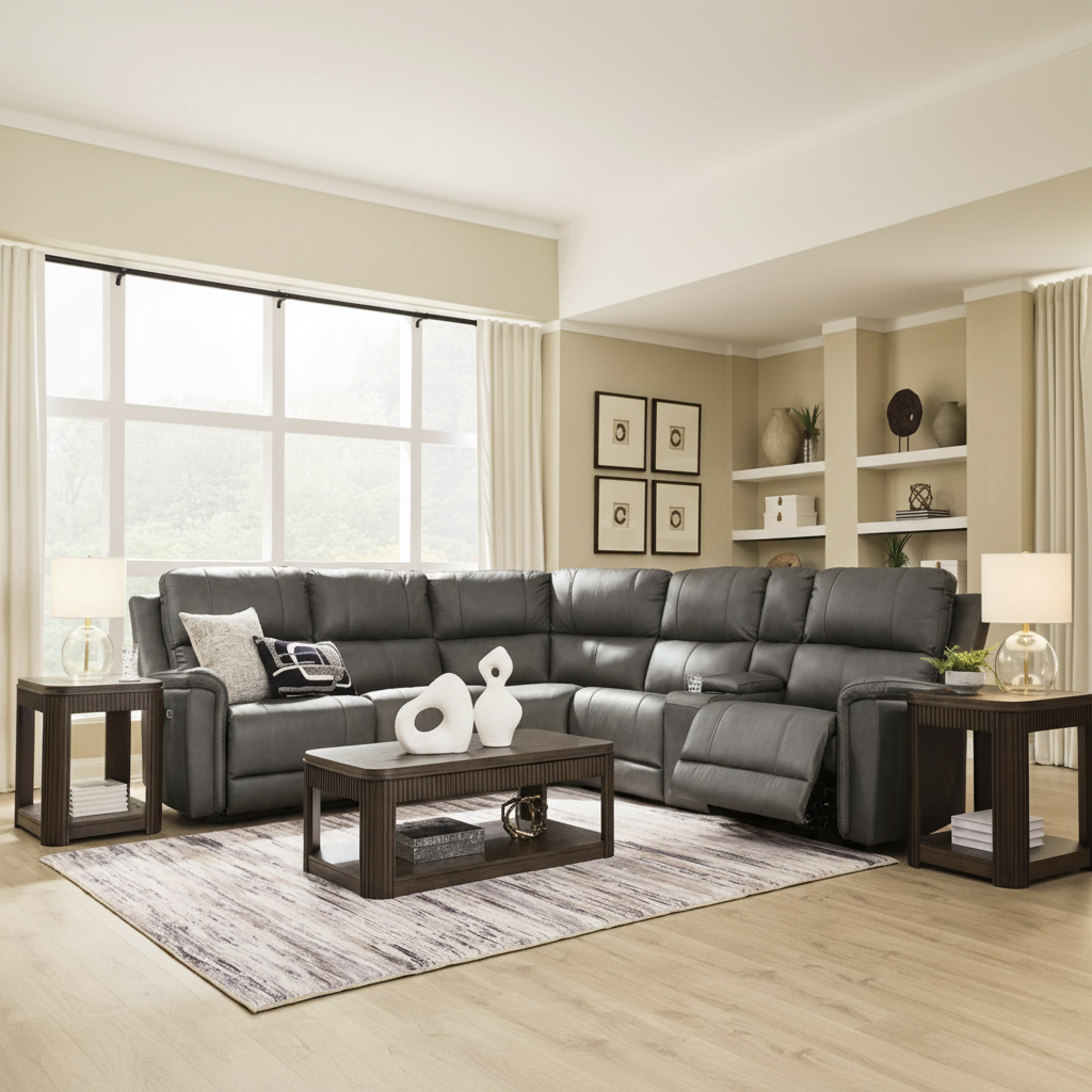 Beryton 2-Piece Power Reclining Sectional Loveseat