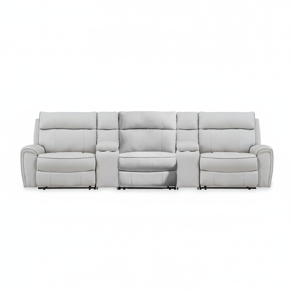 Grafton Pike 5-Piece Reclining Sofa with Storage Consoles