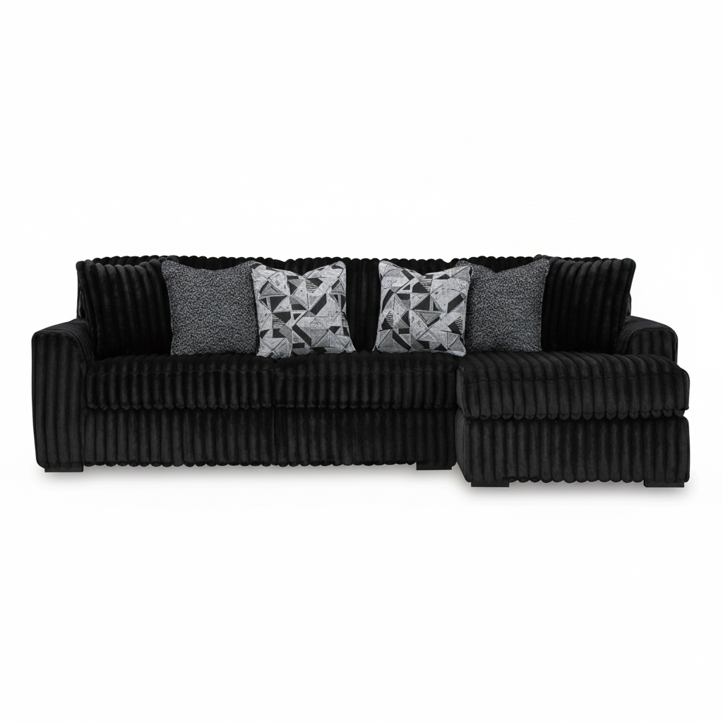 Midnight-Madness 2-Piece Sectional Sofa with Chaise