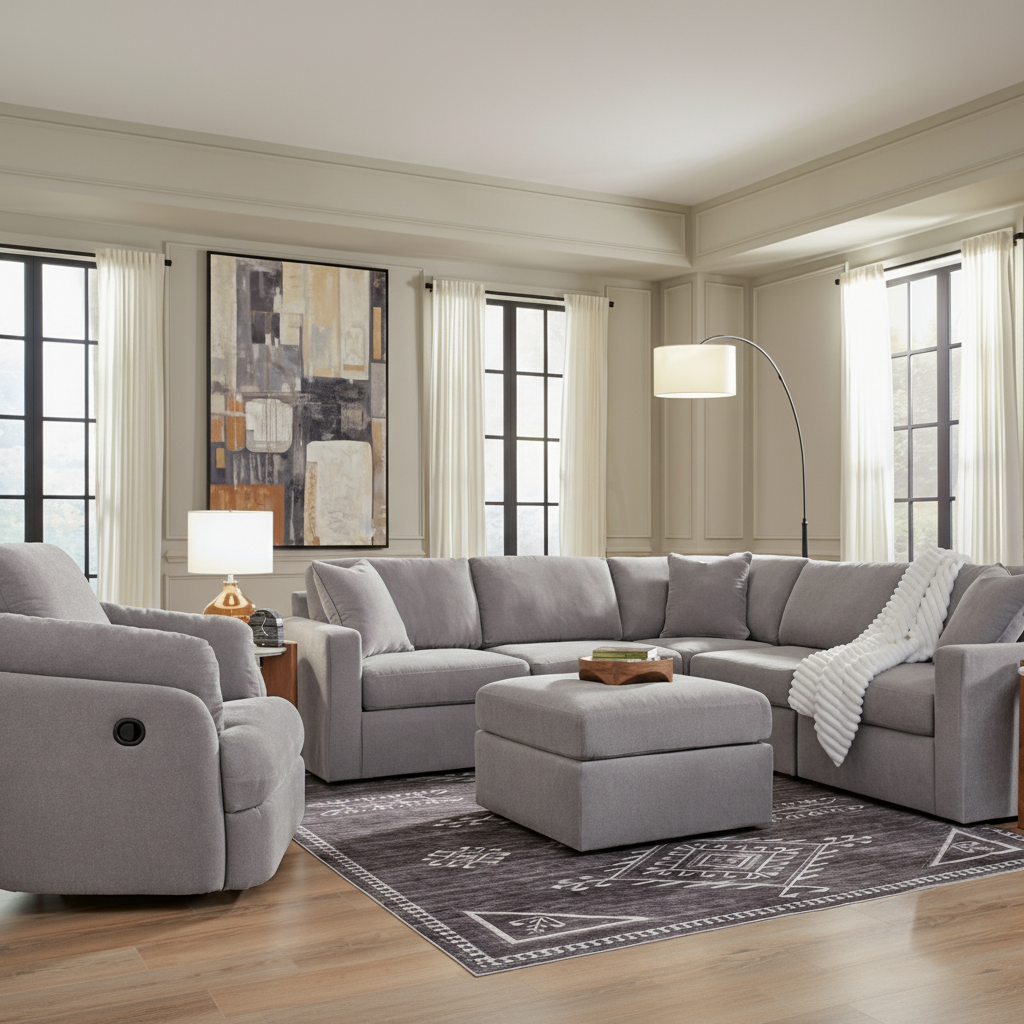 Modmax 4-Piece Sectional with Storage Chaise