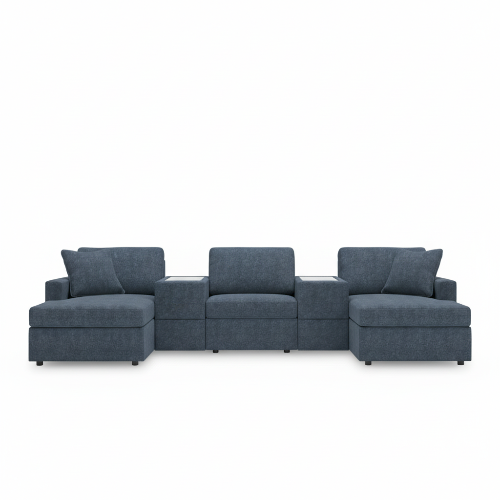 Modmax 5-Piece Pit Sectional with Storage Consoles