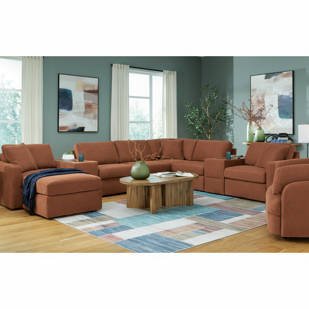 Modmax 5-Piece Sectional with Storage Chaise