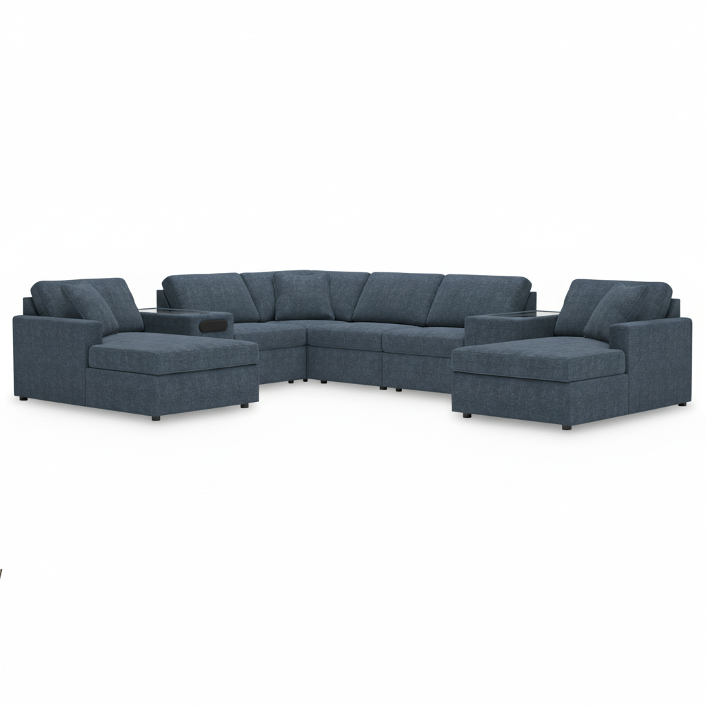 Modmax 8-PC Sectional with Chaise and Audio Consoles