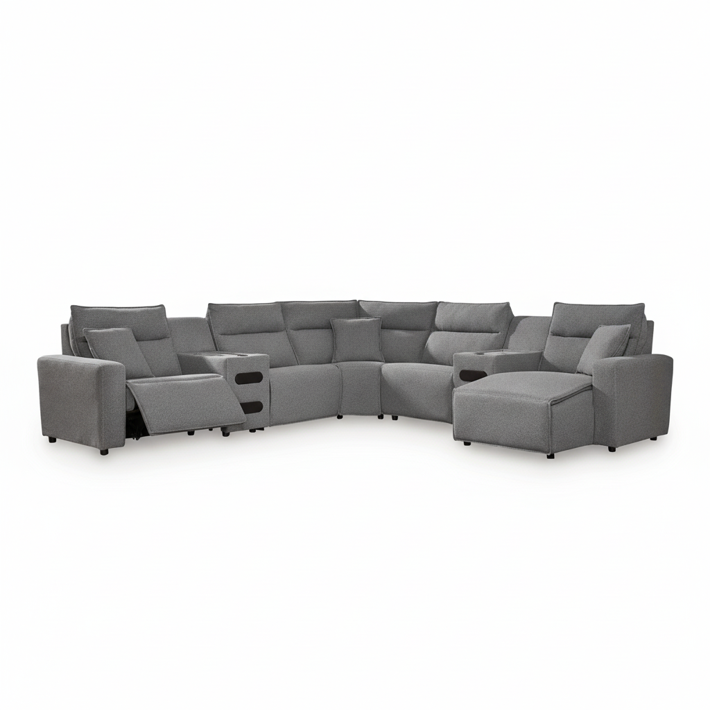 Modmax II 7-Piece Power Reclining Sectional with Audio Consoles