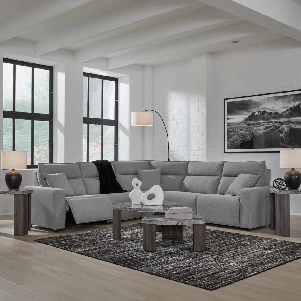 Modmax II 7-Piece Power Reclining Sectional with Audio Consoles