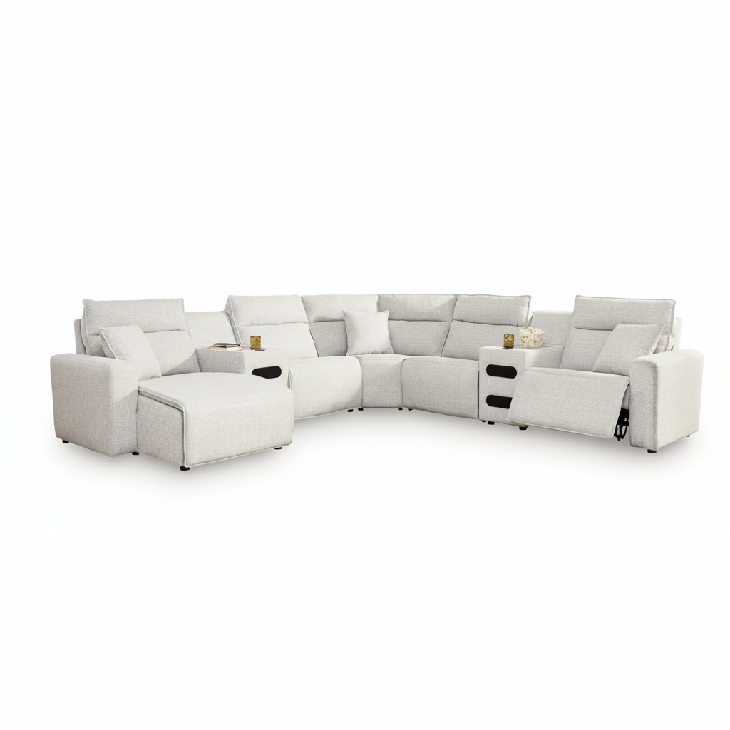 Modmax II 7-Piece Power Reclining Sectional with Audio Consoles