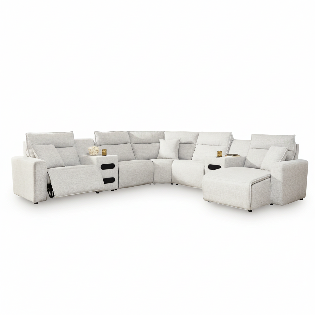 Modmax II 7-Piece Power Reclining Sectional with Audio Consoles