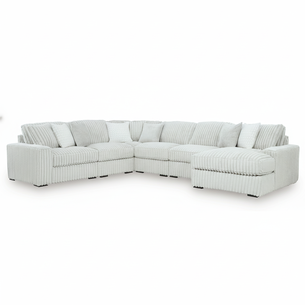 Stupendous 6-Piece Sectional with Chaise
