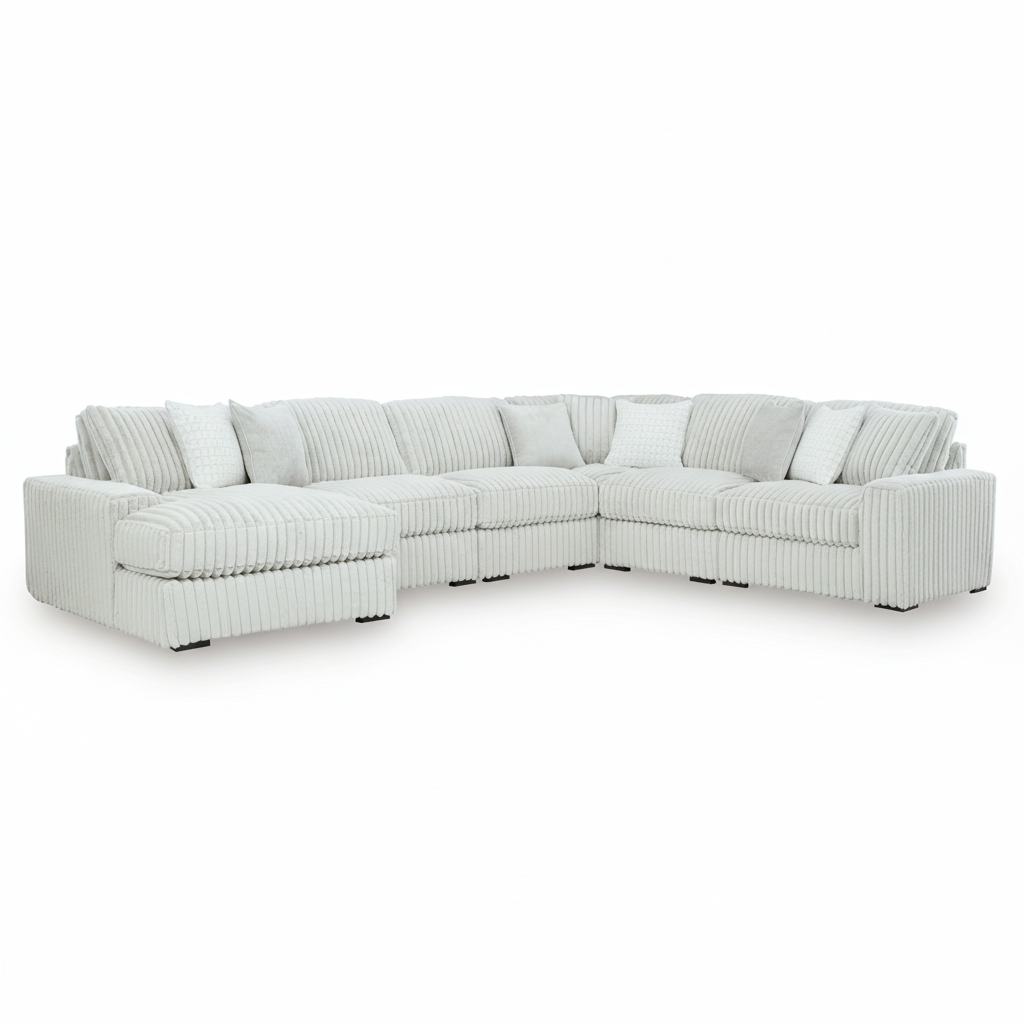 Stupendous 6-Piece Sectional with Chaise