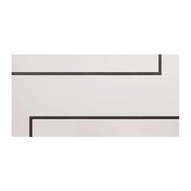 izar White/Gun Metal Coffee Table
