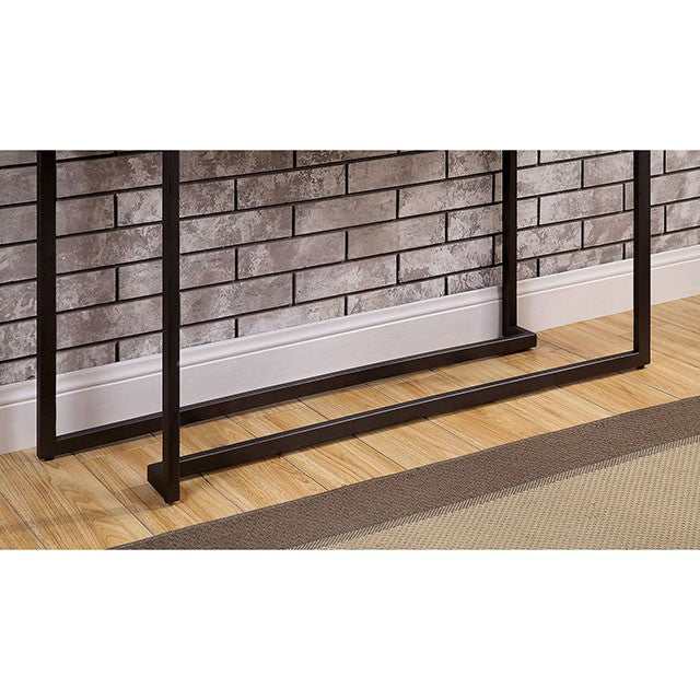 izar White/Gun Metal Coffee Table