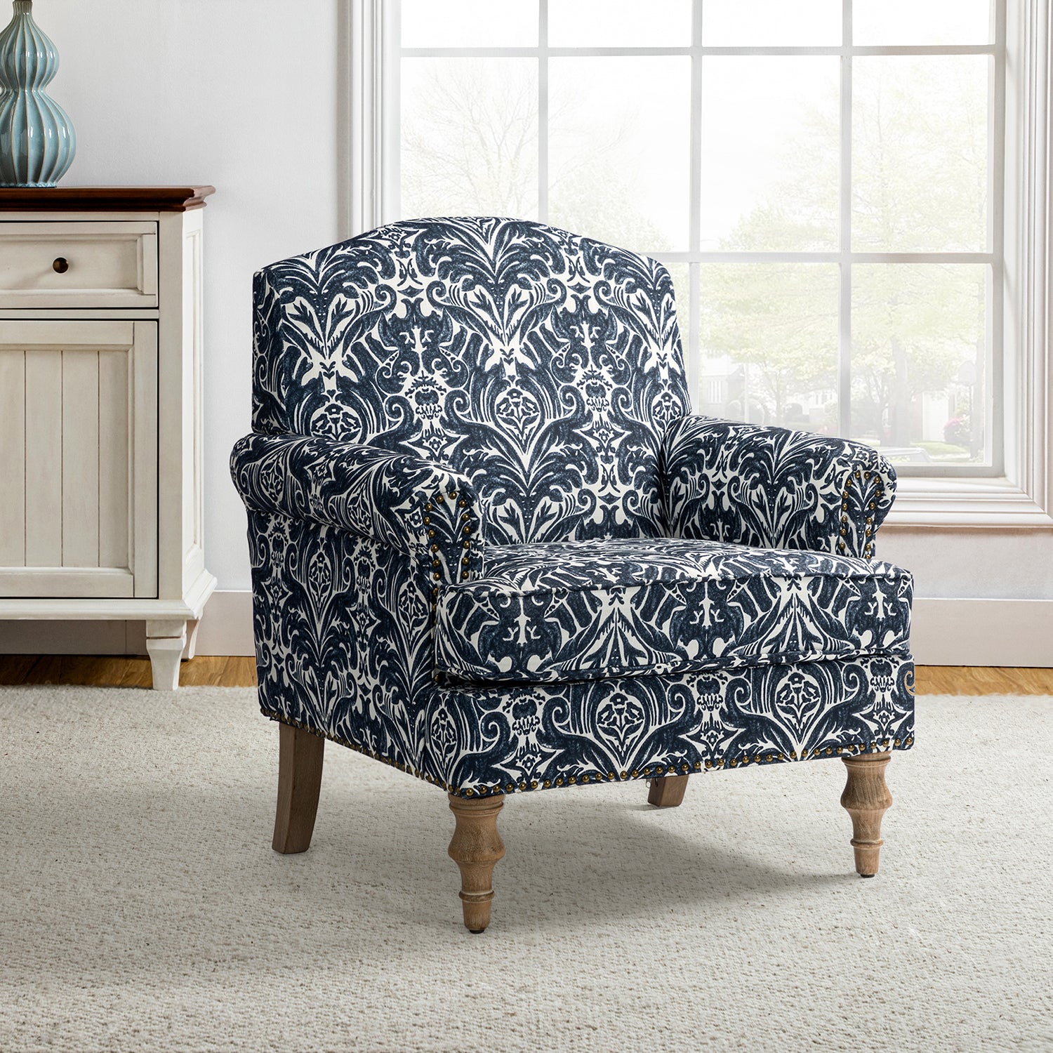 Murray Accent Chair in Navy