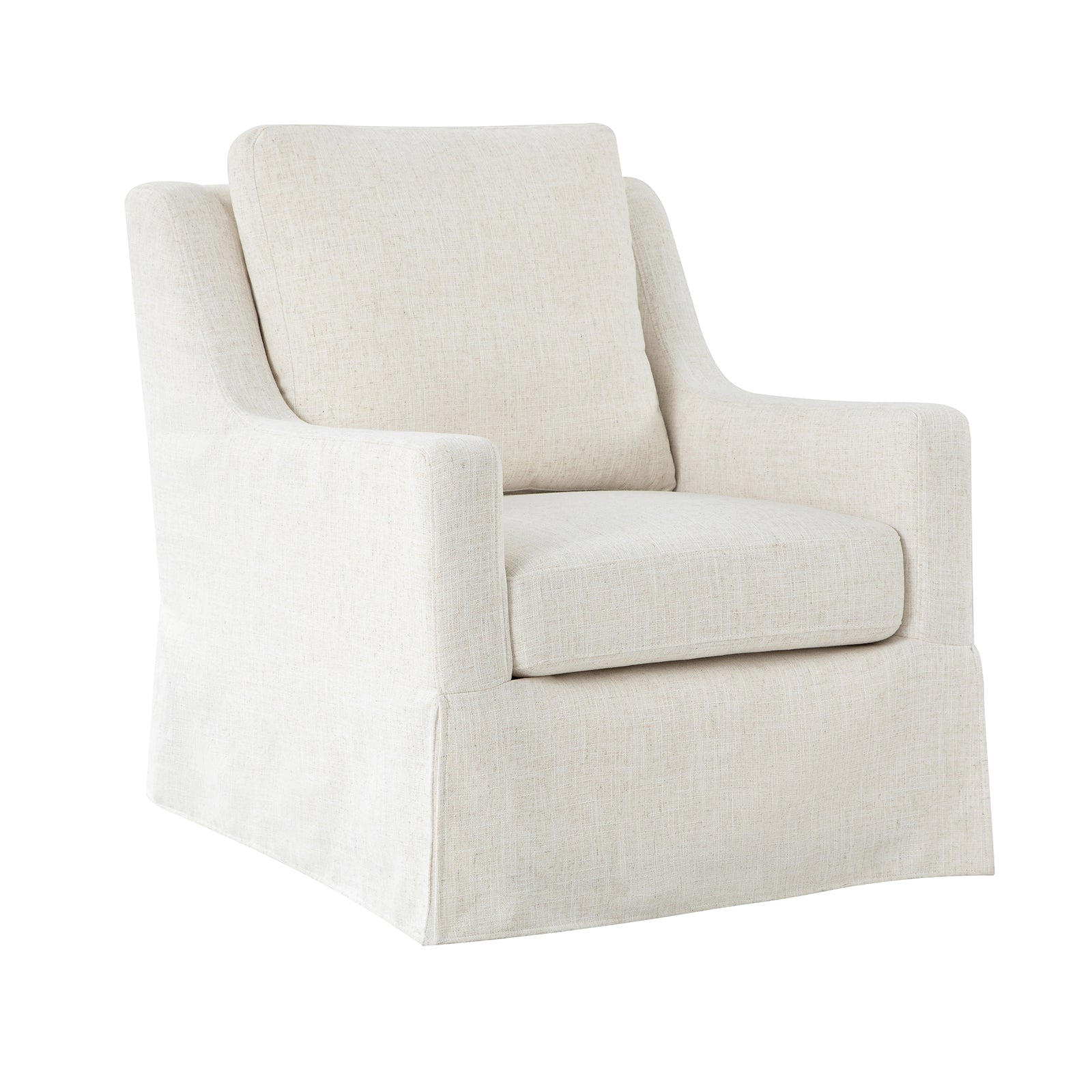 Stan Swivel Chair in Ivory