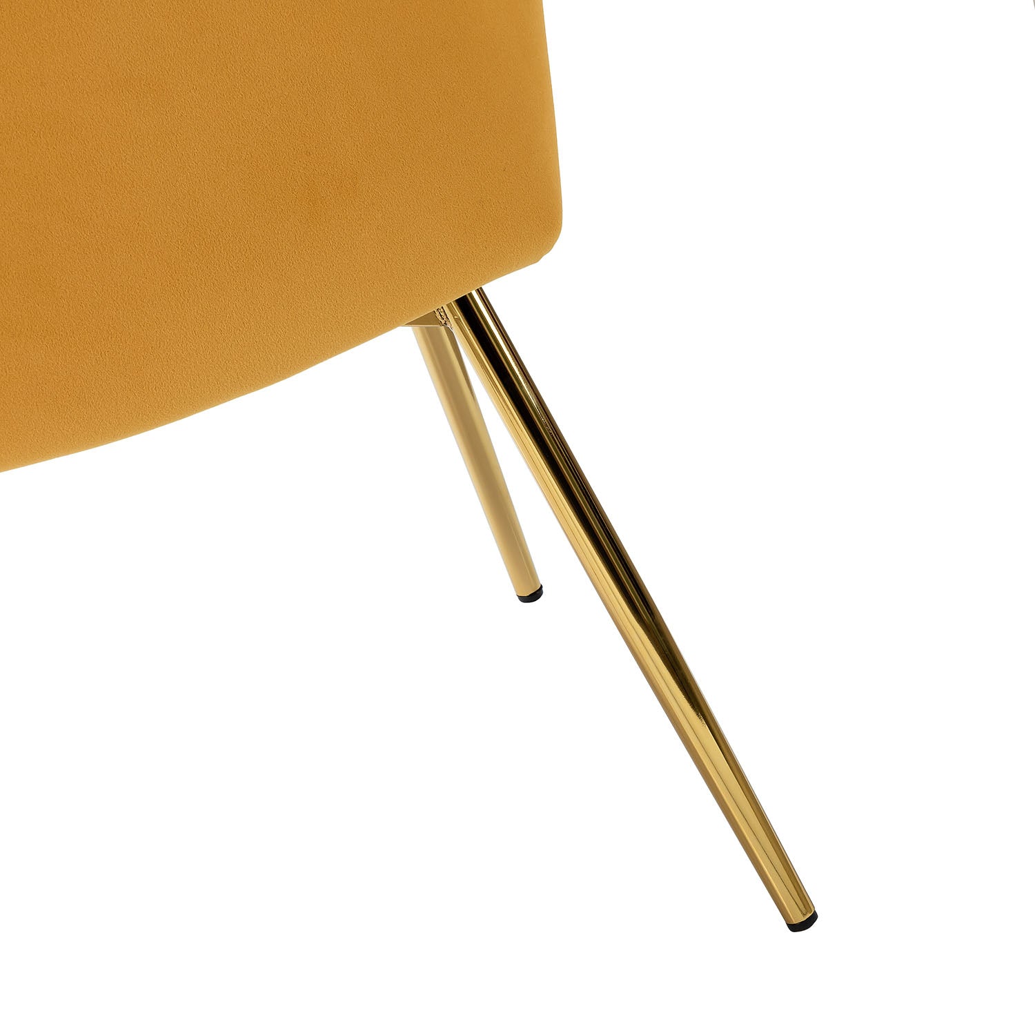 Milia Dining Chair Set of 2 in Mustard