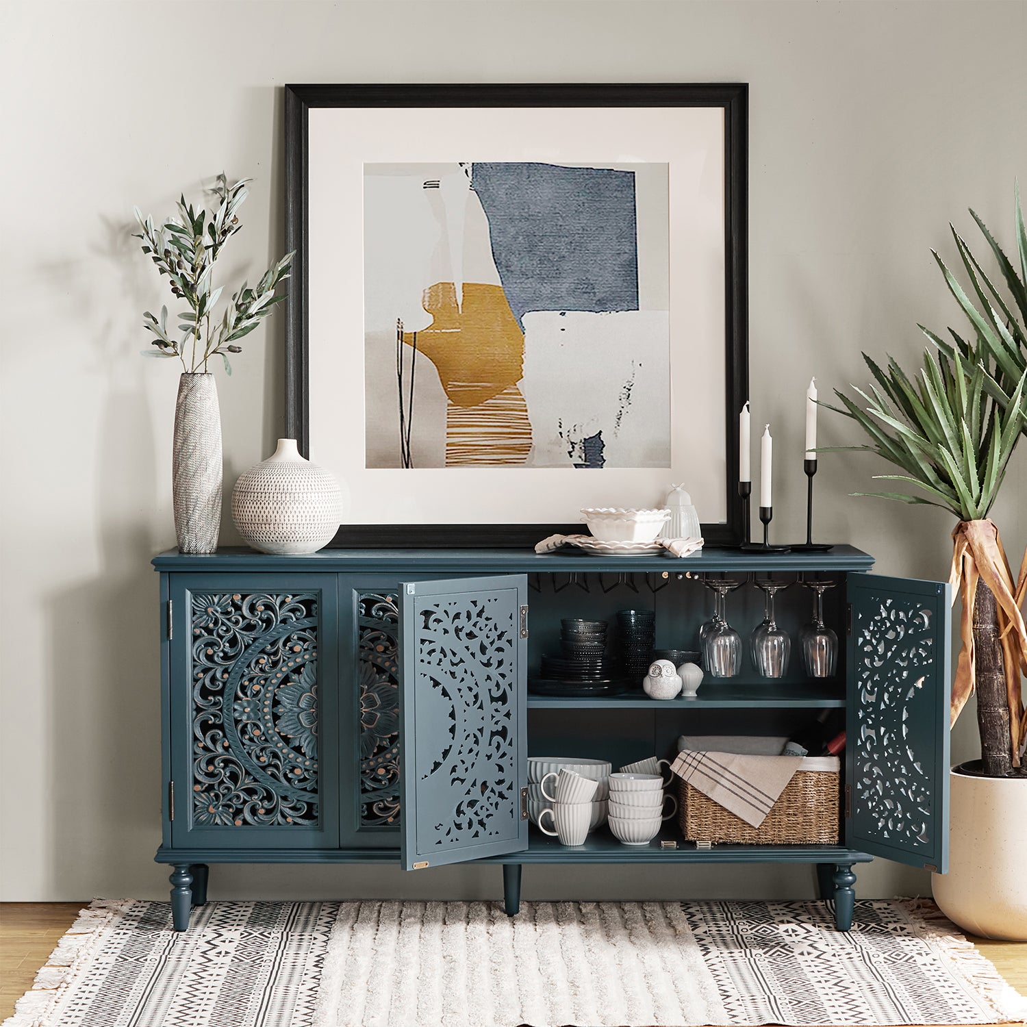 Delia Sideboard in Blue