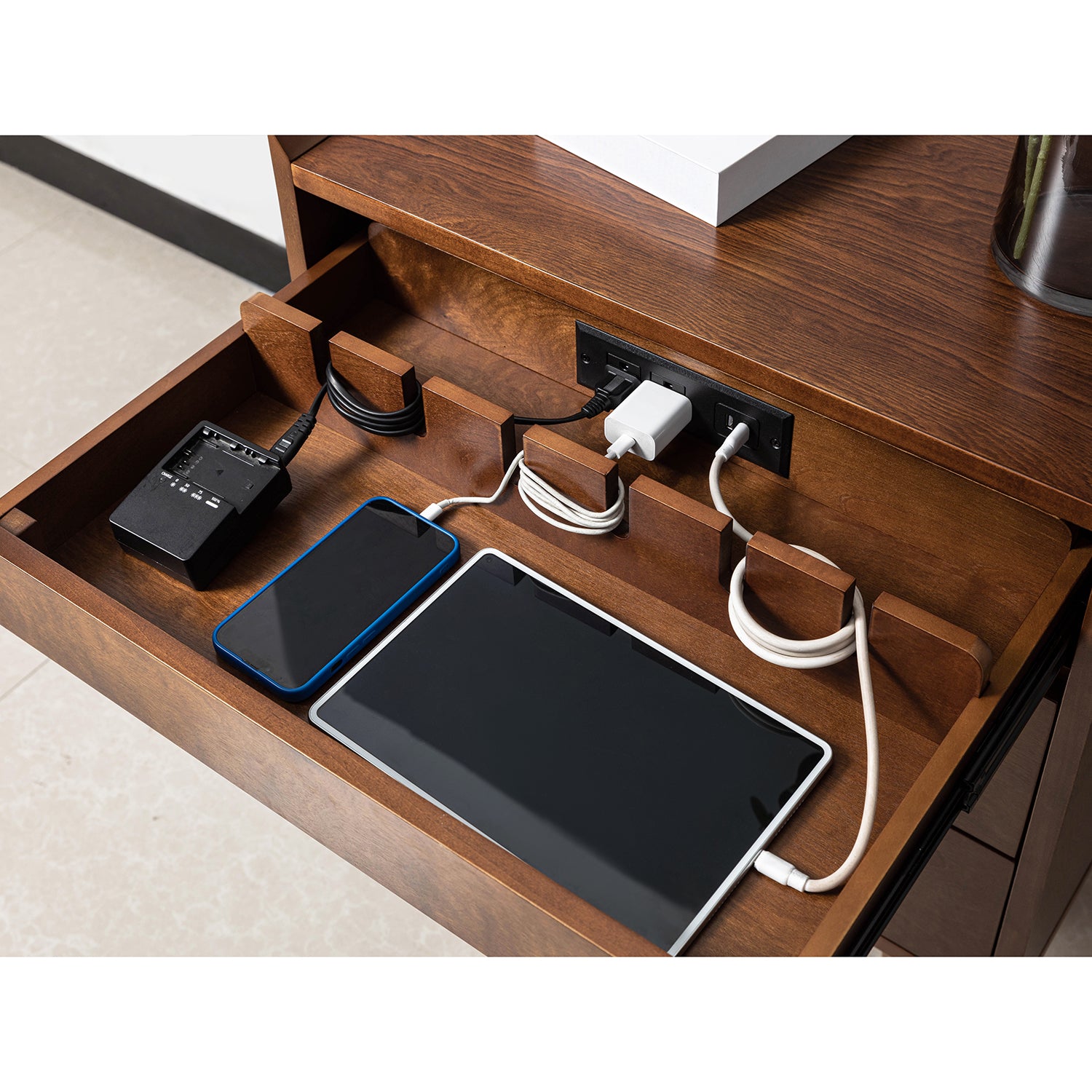 Florrie Nightstand in Walnut