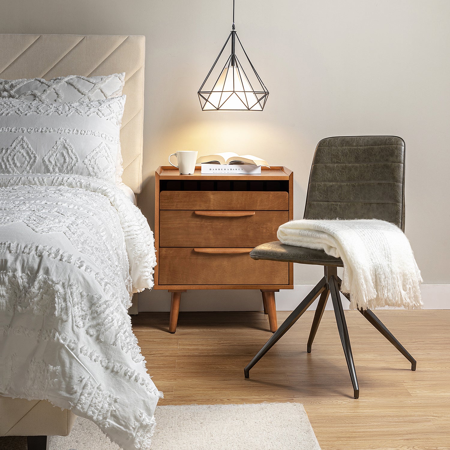 Florrie Nightstand in Acorn