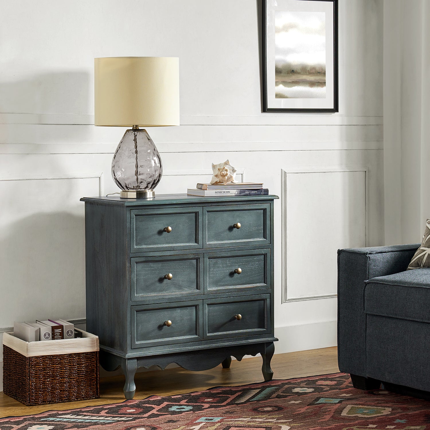 Carielle Accent Chest in Blue