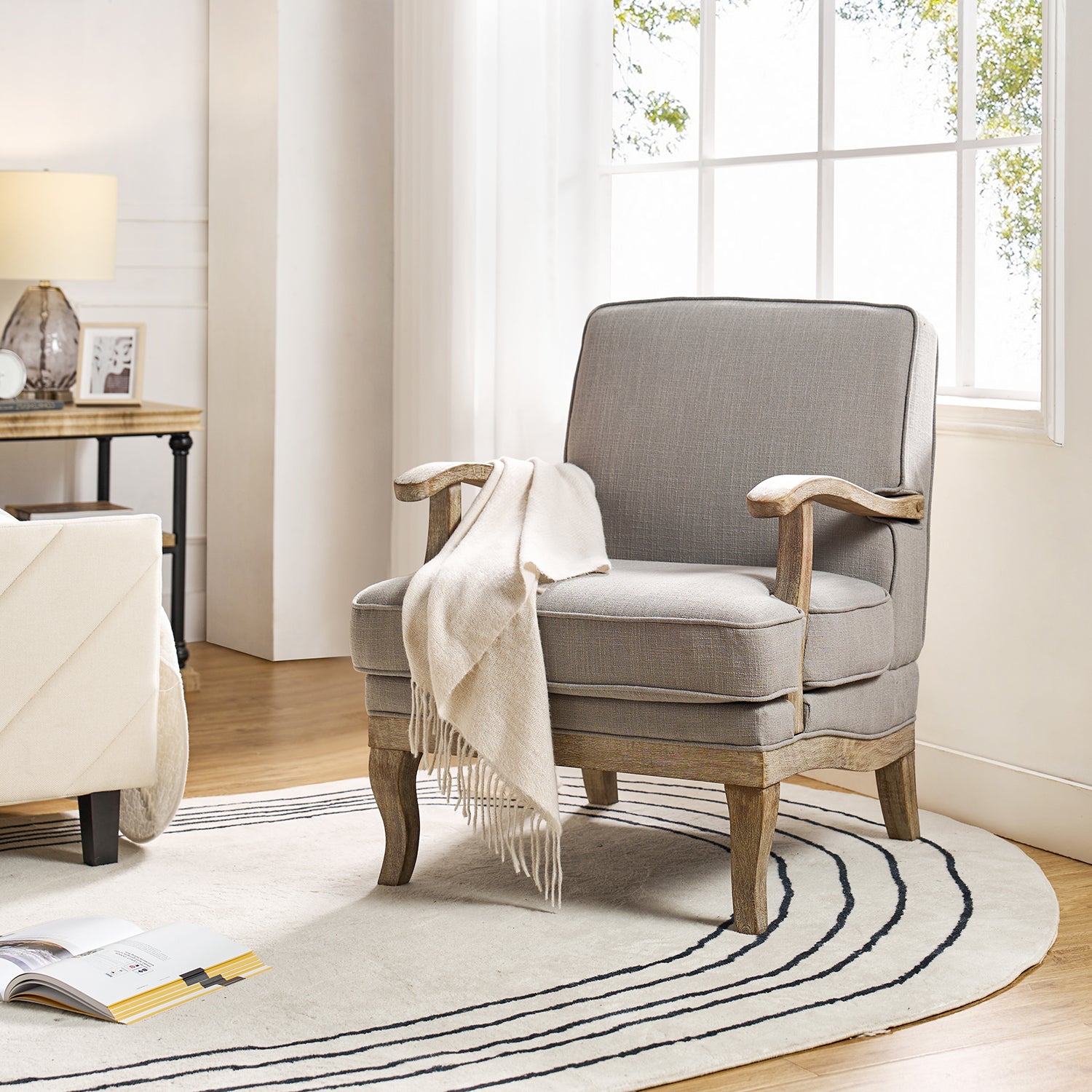 Quentin Armchair in Grey