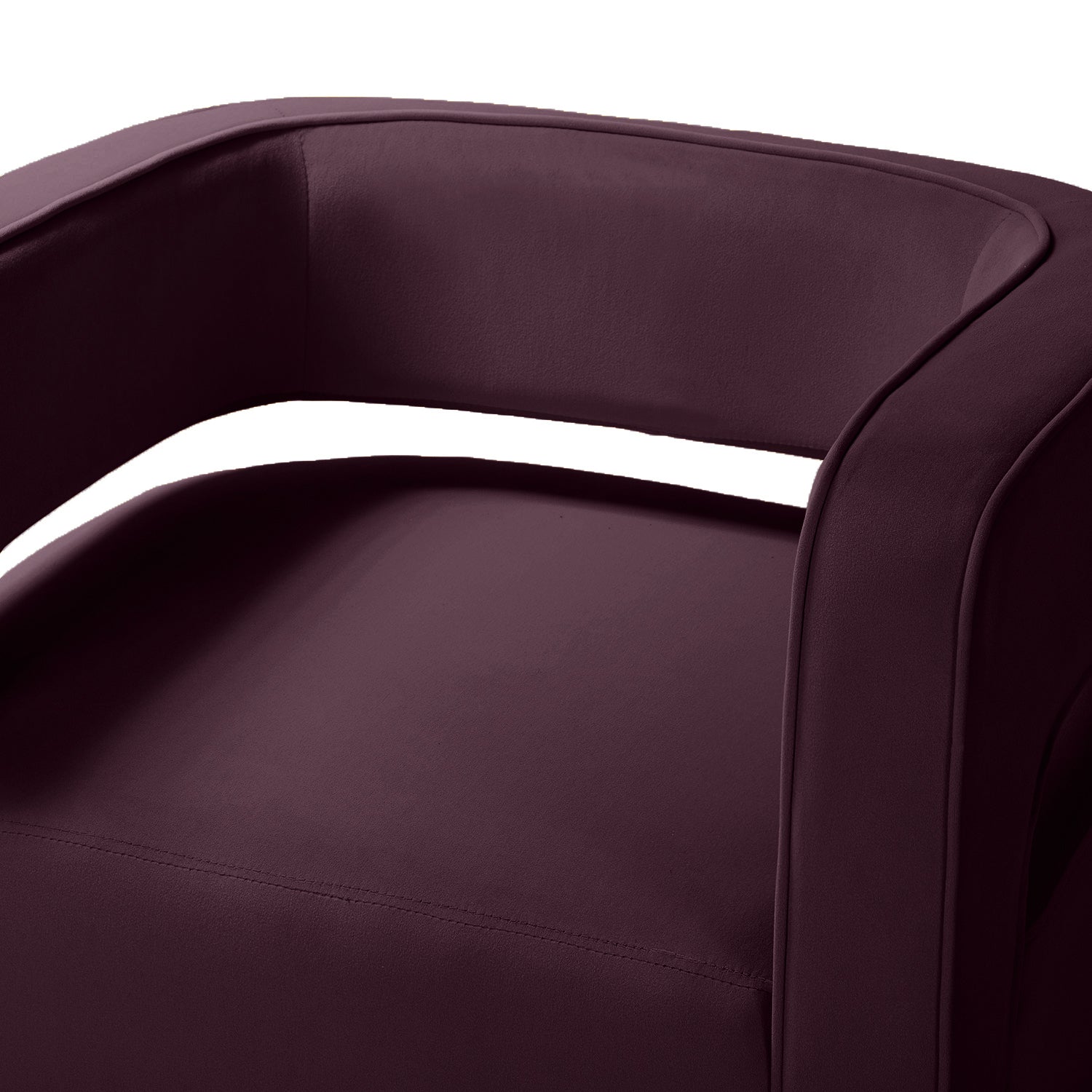 Blanca Swivel Barrel Chair in Purple