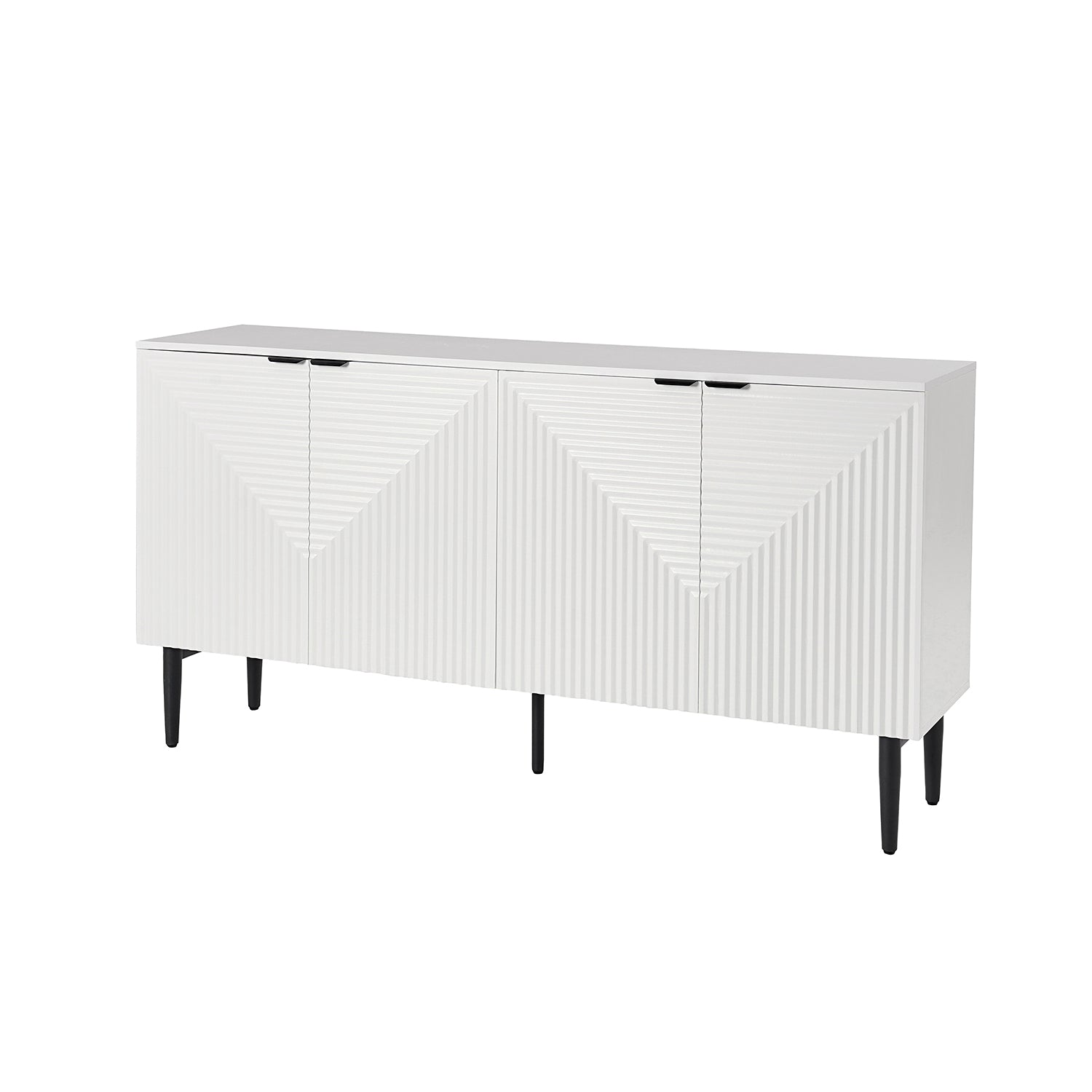 Burkart 4 Door Sideboard in White