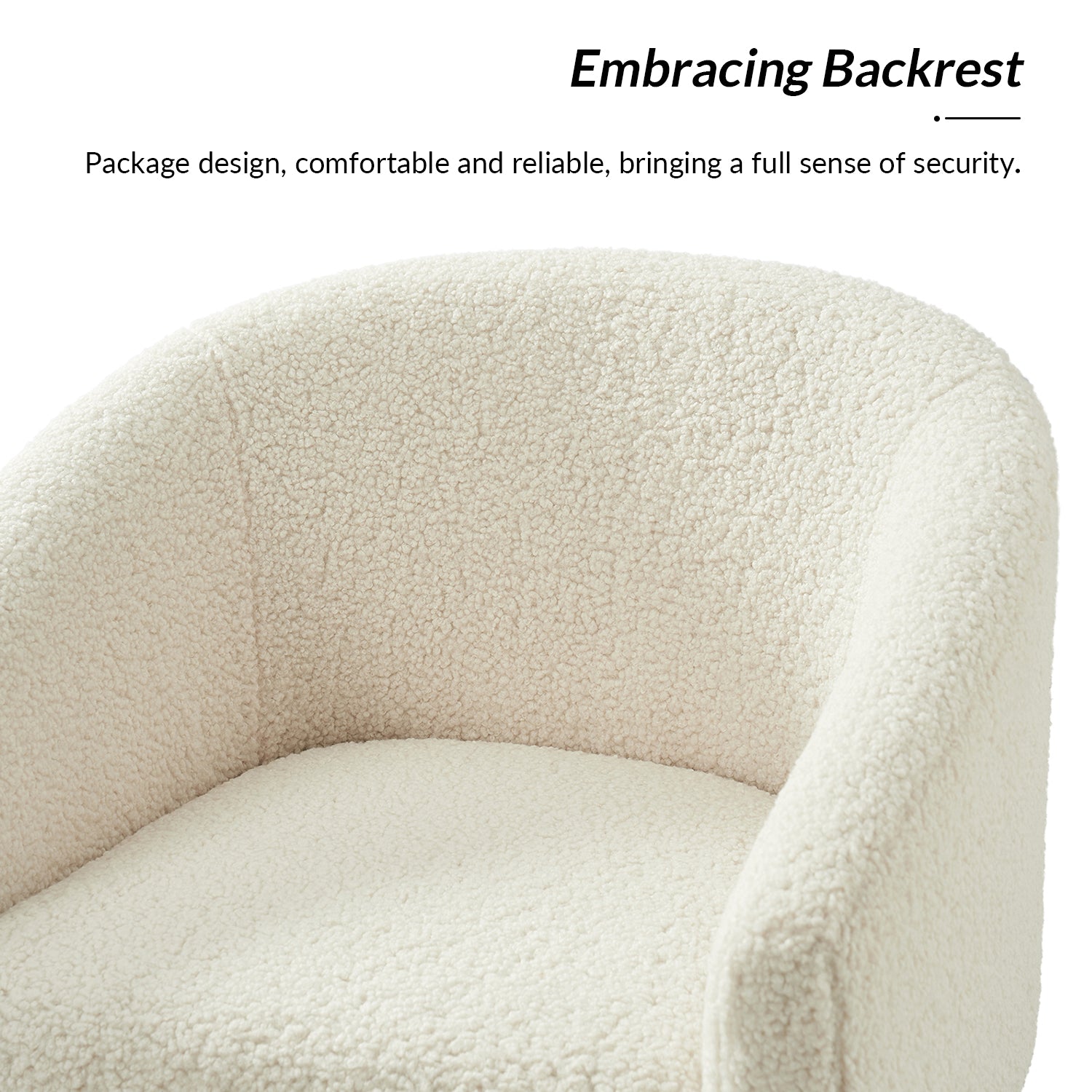 Nell Boucle Armchair in Ivory