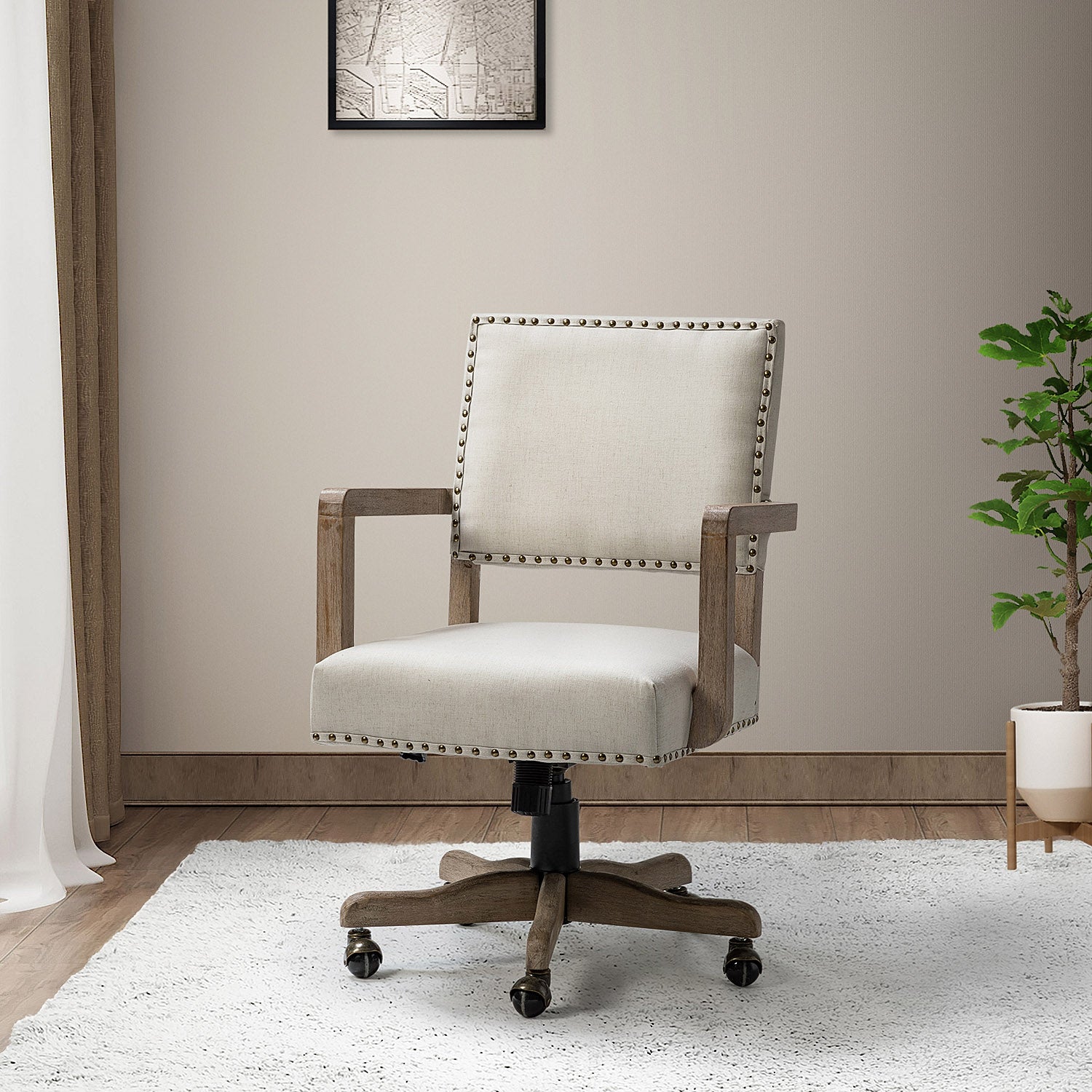 Debora Task Chair in Linen